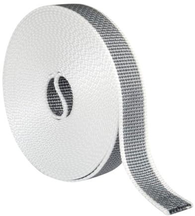 Amig – Rollo-Aufrollband – 22 mm x 6 m – UV- und abriebfest – Schwarz/Weiß – Ersatzschnur für die Aufrollvorrichtung