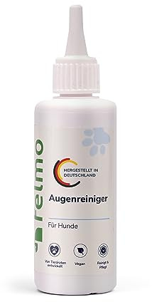 felmo Augenreiniger für Hunde (100ml) – löst Verkrustungen & Augenausfluss | Vorbeugung von Tränenflecken, schnell & einfach in der Anwendung, vegan & parabenfrei