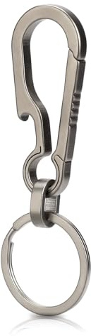 Gjinxi Titan Karabinerhaken EDC Kleine Robuste Schlüsselanhänger Clips Anti Verlust Schnellverschluss Multifunktionaler Rucksackverschluss Organizer Zubehör Für Schlüssel Hüfttasche