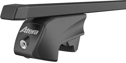 Atera 048422 PKW Dachträger Signo RTD - Vierkantprofil Stahl schwarz - für Autos mit aufliegender Dachreling - 122 cm