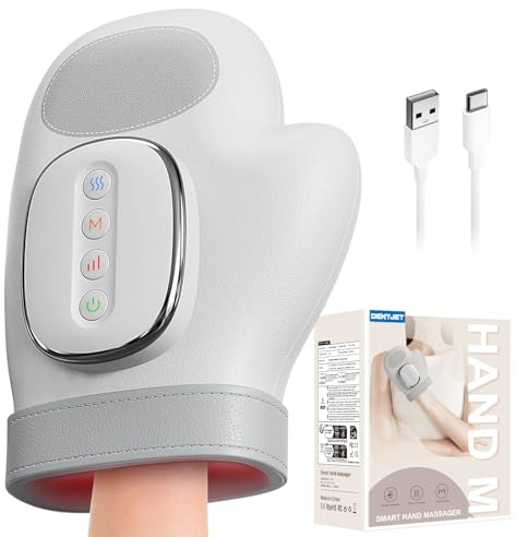 Intelligenter Handmassager mit Wärmekompression zur Schmerzlinderung für Arthritis und Karpaltunnelsyndrom-Linderung, Elektrischer Shiatsu-Handgelenk/Finger/Holz Massager