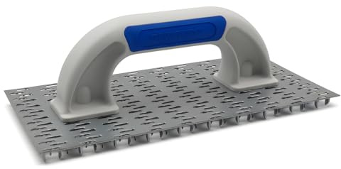 DEWEPRO Profi Edelputzkratzer - Putzkratzer - Raspelbrett für Mineralputz - Abmessung: 250x135mm