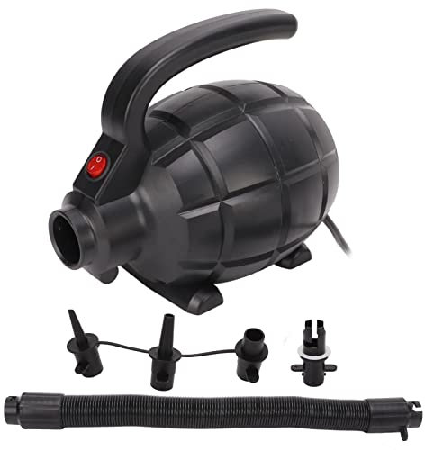 Elektrische Luftpumpe 600W, Hochdruck-Schnellfüll-Pumpe 1600 l/min, für Schlauchboote Luftmatratzen Luftbett Pool Spielzeug, mit 4 Düsen, EU-Stecker 220V