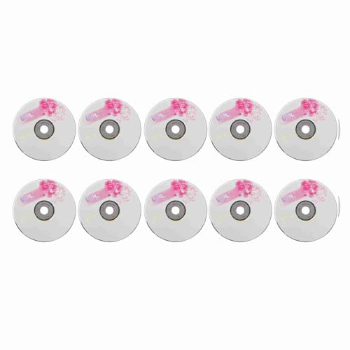 Cryfokt CD-R-Rohlinge, CDs Speichern 175 Songs 52X für Daten (10PCS)