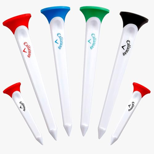 Callaway Par Tee Kunststoff-Golf-Tees, 6 Stück, Sortiert