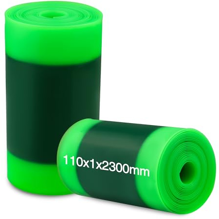 GRELiving 2xFat Bike Tire Liner Fahrradreifen Liner 54/80/95/110x2300x1mm Pannenschutzband Fahrrad Reifen Schlauch Protector,Anti Puncture für MTB/E-Bike/Fat Bike (110mm Fits 4-5.5Inch Tires)