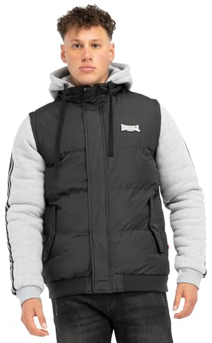 Lonsdale Herren Jacke mit Kapuze normale Passform DOWPOT