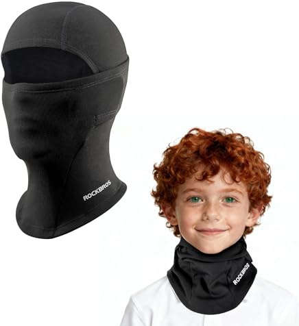 ROCKBROS Kinder Sturmhaube Winter Balaclava Warm Thermo Gesichtshaube Skimaske für Outdoor Sports Radfahren, Skifahren, Laufen Mädchen/Jungen