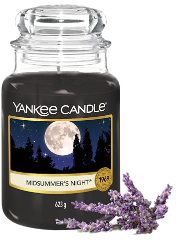 Yankee Candle Duftkerze im Glas (groß) | Midsummer's Night | Kerze mit langer Brenndauer bis zu 150 Stunden | Perfekte Geschenke für Frauen