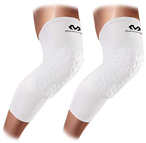 McDavid Unisex Adult Beinstulpe Hexforce, Weiß, M (37-39 cm), Weiss