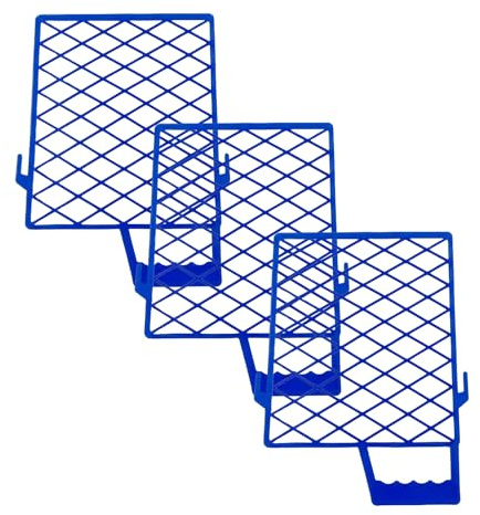 Abstreifgitter,Farbgitter,Abstreifgitter für Wandfarbe,Malergitter,26 x 18cm Farbabstreifer,Abtropfgitter für verschiedene Heimdekorationen,Bauprojekte,Außenmalerien,Blau,3 Stück