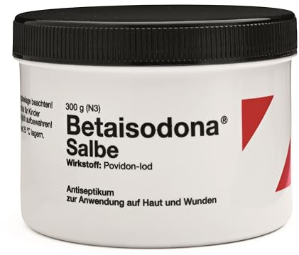 Betaisodona® Salbe 300 g, Desinfektion von Wunden, gegen 99,99% der Keime | Schnelle & langanhaltende Wirkung durch Depot-Effekt, einfache Anwendung, bewährte Qualität seit über 45 Jahren