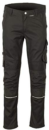 Planam Norit Arbeitshose Herren Stretch Bundhose mit Knietaschen | Bundhose mit 4-Wege-Stretch, Knietaschen, Nylon-Verstärkung, Reflexapplikationen