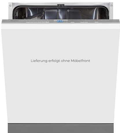 Exquisit Geschirrspüler EGSP2113-E-030E silber | Spülmaschine 60 cm vollintegriert | Einbaugeschirrspüler | 13 Maßgedecke | Silber