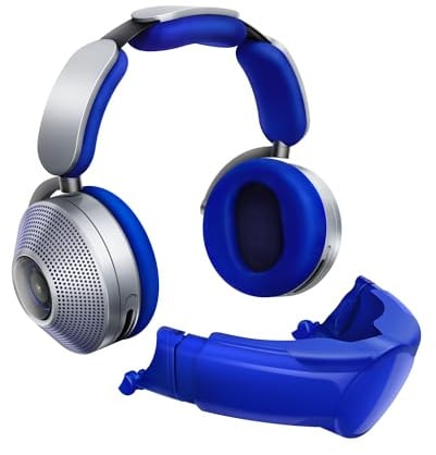 Dyson Zone Bluetooth Kopfhörer mit aktiver Geräuschunterdrückung, 50h Akkulaufzeit, Blau/Silber