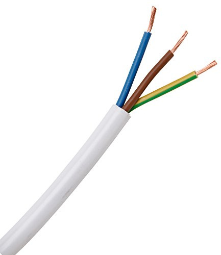 Kopp 151605844 Schlauchleitung H03 VV-F, 3 x 0.75 mm², 5 m, weiß