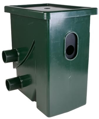 AquaForte - CompactSieve Siebbogenfilter 300 Micron, Max. 15m³/h | Siebelement 40x24cm, Pumpeneingang 3 Hähne 25/32/40mm, Ab- und Überlaufschutz 75mm