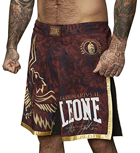LEONE 1947, Legionarivs II MMA-Shorts, Unisex-Erwachsene, Bordeaux, M, AB790
