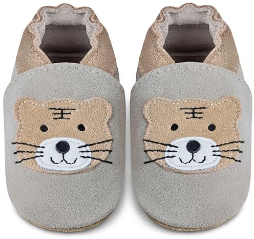 IceUnicorn Baby Lauflernschuhe Krabbelschuhe Baby Mädchen Jungen Lederpuschen Weicher Leder Wildledersohlen Lederschuhe Babys