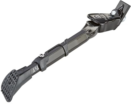 Prophete Seitenständer Ursus King | Fahrradständer für City- und Trekkingräder | höhenverstellbar für 26 bis 28 Zoll | Fahrradständer | Fahrradzubehör | Aluminium | Schwarz
