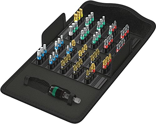 Wera Bit-Sortiment, Bit-Safe 61 BiTorsion 1, 61-teilig, Schwarz, Einheitsgröße, 05057441001