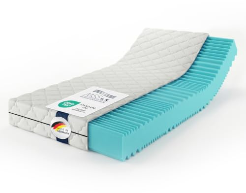 MSS e.K. Aqua Deluxe 7 Zonen Kaltschaummatratze 90x200 x14 cm H4/H5 | ergonomisch, Bezug abnehmbar und waschbar bei 60 Grad, OEKO-TEX, Made in Germany