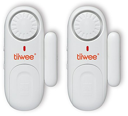 tiiwee Fensteralarm Türalarm 120 dB Einbruchschutz - 2er Set mit Batterien