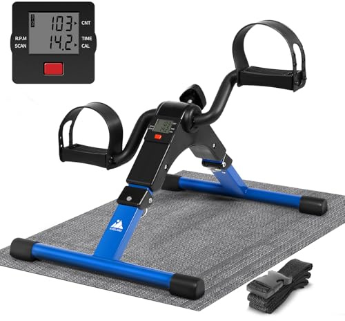 EVOLAND Mini Bike, Arm und Beintrainer Heimtrainer, Hometrainer, Fitnesstrainer, Sportgerät, Minifahrrad Bewegungstrainer Fitnessgerät für Zuhause Büro X1225
