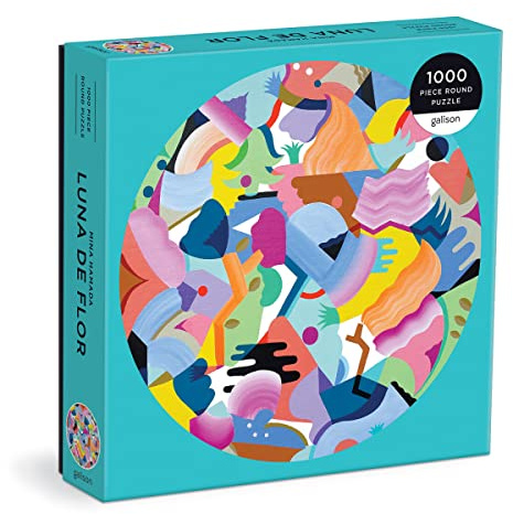 Galison 9780735373242 Mina Hamada Luna de Flor Round Jigsaw Puzzle