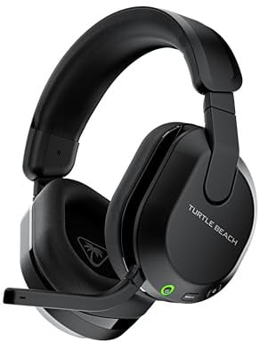 Turtle Beach Stealth 600 PC Kabelloses Gaming Headset w/ 80hr Stunden, 50mm Lautsprecher und Bluetooth für PC, PS5, PS4, Schwarz