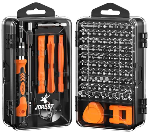 JOREST 117 in 1 Feinmechaniker Schraubendreher Set, Mini Werkzeug Set mit Torx Triwing Bits, Reparatur Kit für Macbook, Laptop, PC,RC, PS5, Switch, Xbox, iphone, Weihnachts geschenke für Männer