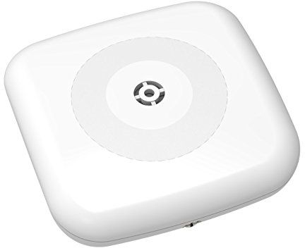 Lupus Electronics 12103 Glasbruchmelder V2, ZigBee basierter Melder, erkenn brechendes Glas bis max. 6m Umkreis, Weiß, 7.5 x 7.5 x 23.8 cm