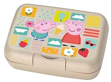 Koziol CANDY L PEPPA PIG Lunchbox, Biozirkulärer Kunststoff, Spülmaschinengeeignet, Organic Sand