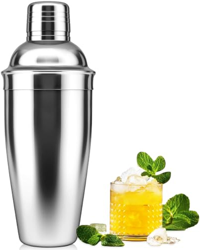 Cocktail Shakers, 25oz 750ML Martini Shaker Getränke mit eingebautem Sieb für Barkeeper, Edelstahl-Bar-Shaker für Familien, Bars Weihnachten Party, Margarita-Mixer für Mixgetränke