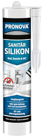 Sanitär Silikon Anthrazit - Silikon zum Abdichten & Verfugen im Bad Sanitär- und Küchenbereich ideal für zahlreiche Anwendungen Fugen innen & außen und Baustoffe 300ml (1)