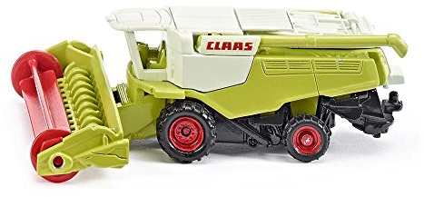 Siku 1476, Claas Mähdrescher, Metall/Kunststoff, Grün, Bewegliche Haspel, Schwenkbares Abtankrohr