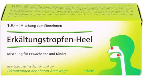 Heel Erkältungstropfen bei Erkrankungen der oberen Atemwege, 100 ml Lösung