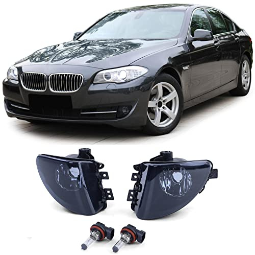 Klarglas Nebelscheinwerfer Schwarz Smoke Set passend für 5er BMW F10 F11 10-13
