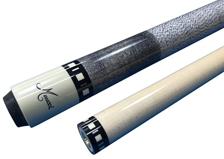 Meucci SB1-S Handgefertigter Billard-Queue-Stock – Rauchgrauer Fleck + Hartschalenkoffer