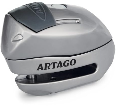 Artago 24S.6M Motorrad Bremsscheibenschloss mit Alarm 120 dB Warnung Smart, ø 6 mm