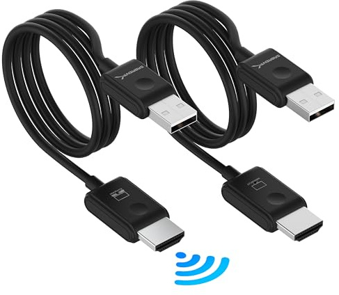 SABRENT Wireless HDMI Transmitter and Receiver für Videos, Audios, Files, 1080p@60Hz kabellos Übertragen Kompatibel mit Desktops, Laptops, Projektoren, Kameras, usw (DA-H1R1)