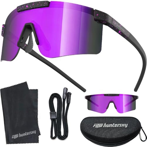 HTS HUNTERSKY Z87 Kleine UV400 Sicherheits-Baseball-Sonnenbrille für Damen, Jugendliche, Kinder – F317D Sportbrille für Radfahren, Laufen, Outdoor
