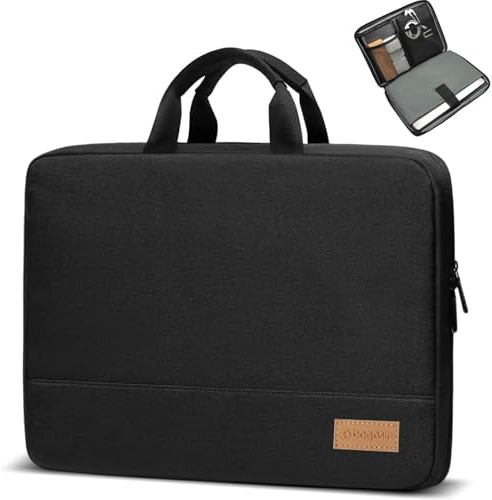 Bagasin Laptop Hülle Tasche, 15,6 17,3 14 13,3 12 Zoll TSA Laptoptasche Schutzhülle Sleeve Wasserdicht mit 4-lagigem Schutz, Computer Tragetasche für MacBook, HP, Dell, Lenovo, Asus Notebook