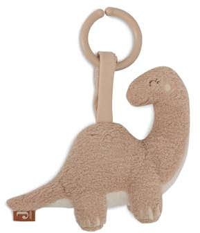 Jollein Babyspielzug Roarsome - Zum Aufhängen - Kinderwagen Spielzeug - Babyschale Spielzeug - Kinderwagen Zubehör - Dinos und Blatt