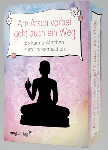 mvg Verlag Am Arsch vorbei geht auch ein Weg– 55 Karma-Kärtchen zum Lockermachen, Black