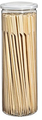 Küchenprofi Grillspieße-1066492523 Silber One Size | Schaschlikspieße aus Bambus, für Grill, Backofen und Fondue, lebensmittelecht, wiederverwendbar, 150-teiliges Set