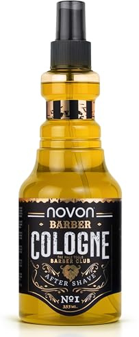 Novon Professional Barber Cologne No. 1-355 ml - After Shave Spray für Männer - Rasur Duftwasser Fruchtig-Süß - Barber Eau de Cologne mit praktischen Pump-Spender - Erfrischend & Pflegend, EDC