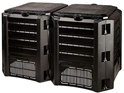 Komponist 800 l Prosperplast Compoteen -Kunststoffmodul in Schwarz, 82,6 (hoch) x 135 (Breite) x 71,9 (tief) cms