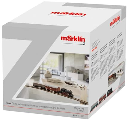 Märklin 81701 - Startpackung Güterzug, Spur Z, Lokomotive, Güterwagen, Gleise und Steuereinheit, Maßstab 1:220