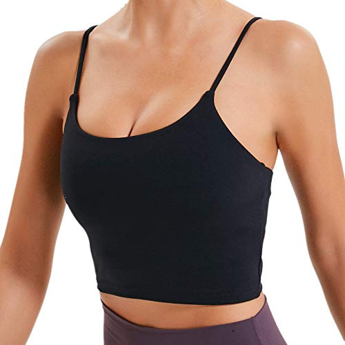 Lemedy gepolsterter Damen Sport-BH, Fitness, Workout, Laufshirts, Yoga, Tanktop